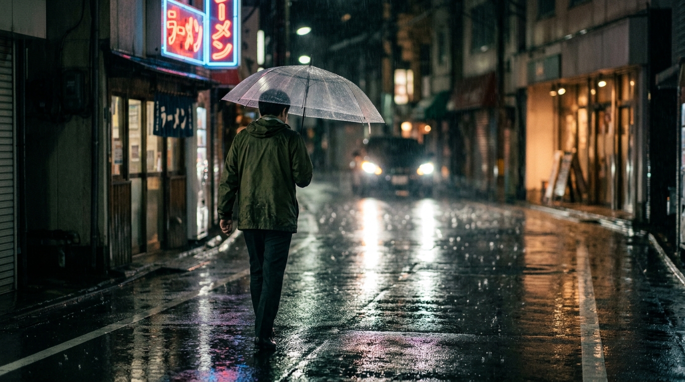 Rain, Neon, and Reflections