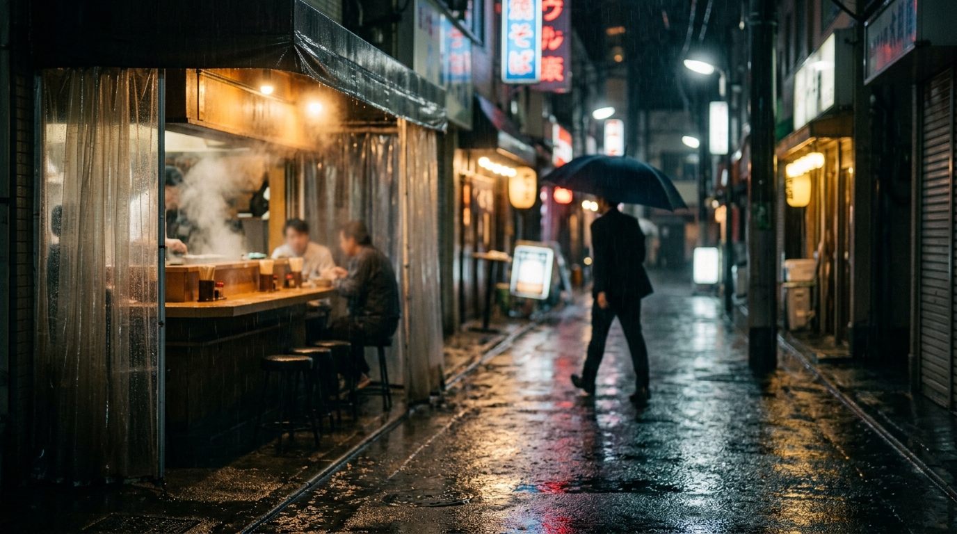 Rain, Neon, and Reflections